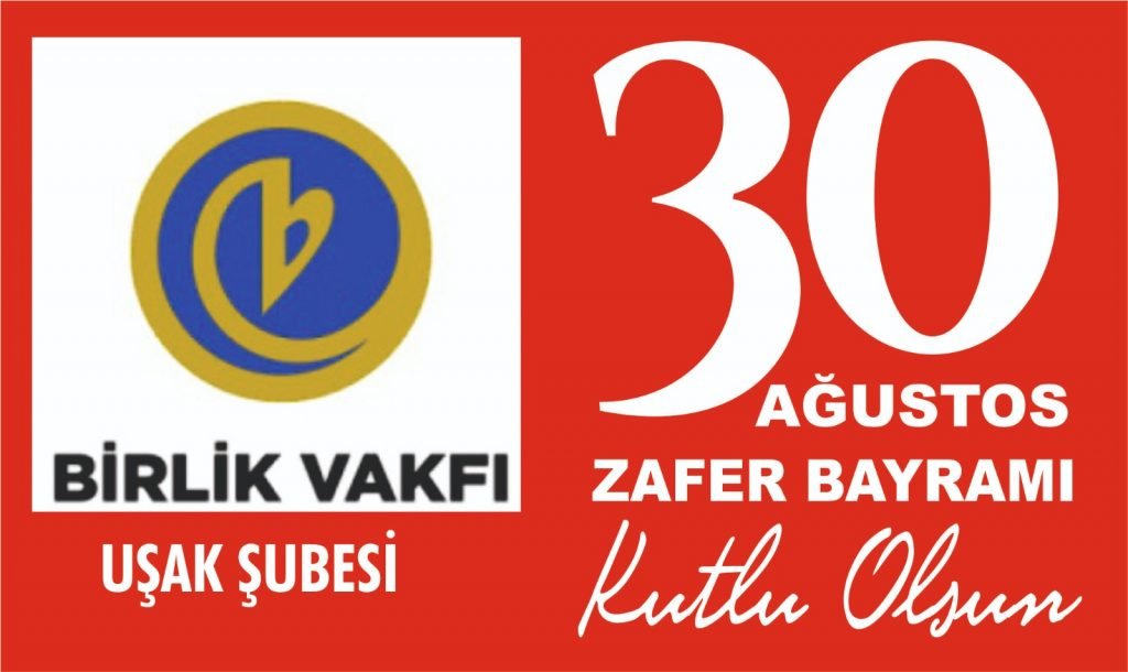 Bugün Birlik Vakfı Uşak Şubesi 30 Ağustos Zafer Bayramı’nın 99. yıl dönümünü kutlamanın gurur ve mutluluğunu yaşıyoruz. Türkiye Cumhuriyeti’nin de müjdecisi olan Büyük Zafer, tarihten silinmek istenen Türk Milleti’nin yeniden şahlanışının adıdır.