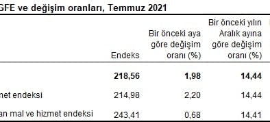 Tarımsal girdi fiyat endeksi (Tarım-GFE) yıllık %29,38, aylık %1,98 arttı