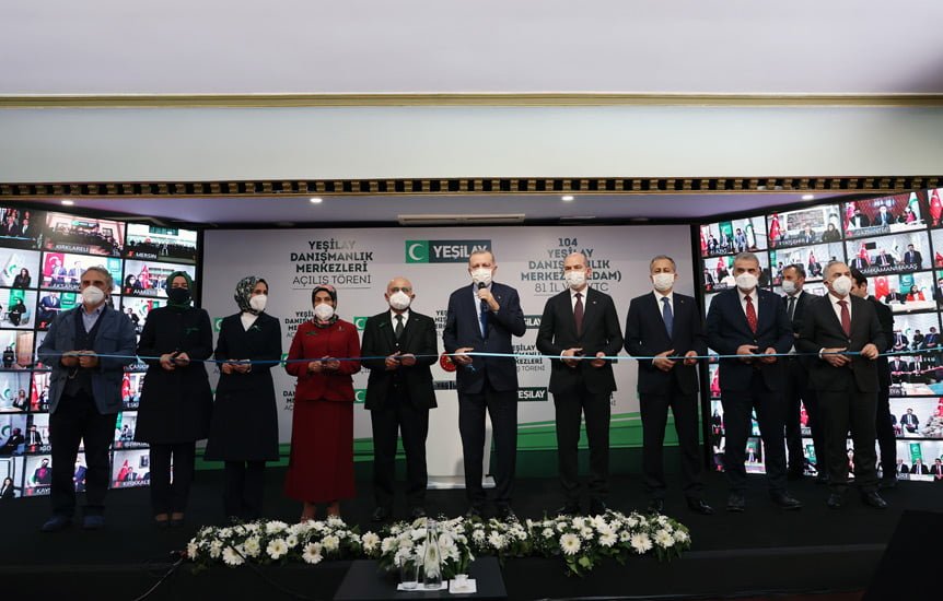 Cumhurbaşkanı Erdoğan, Yeşilay Danışmanlık Merkezleri Ortak Açılış Töreni'ne katıldı