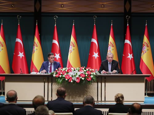 Cumhurbaşkanı Erdoğan, İspanya Hükûmet Başkanı Pedro Sanchez ile düzenlediği ortak basın toplantısında,