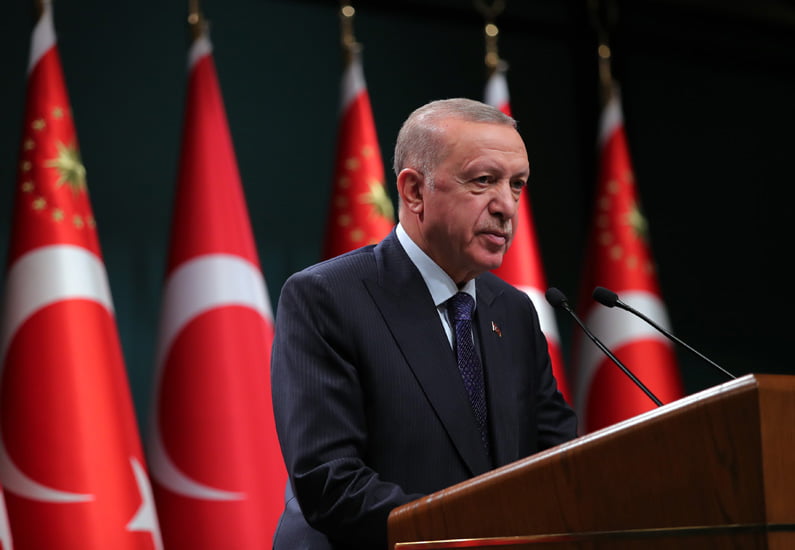 Cumhurbaşkanı Erdoğan,Cumhurbaşkanlığı Kabinesi Toplantısı’nın ardından yaptığı açıklamada, - 2021 12 08 kabine bt 02