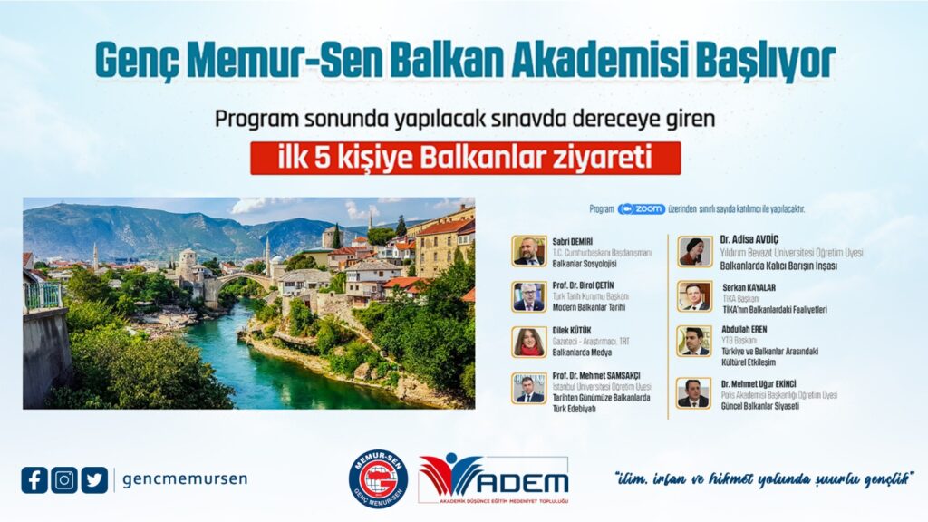 Genç Memur-Sen Balkan Akademisi Başlıyor..