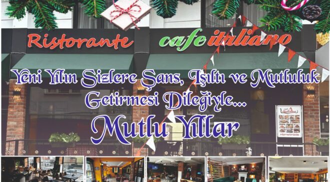 Cafe İtalino Ristorante Yılbaşı Kutlama Mesajı