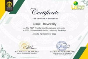 Uşak Üniversitesi “UI GreenMetric” Sıralamasında 3 Yıl Üst Üste İlk 1000’de - usak universitesi e2809cui greenmetrice2809d siralamasinda 3 yil ust uste ilk 1000e28099de