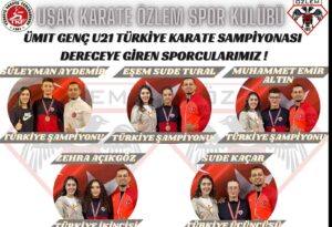 Uşak Karate Özlem Spor Kulübü 5 Madalya Kazanarak Tüm Rakiplerini Geçerek Türkiye İkincisi Oldu