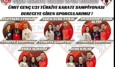 Uşak Karate Özlem Spor Kulübü 5 Madalya Kazanarak  Tüm Rakiplerini Geçerek Türkiye İkincisi Oldu .