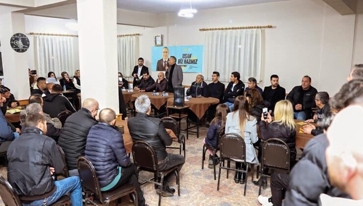 İYİ Parti Uşak Belediye Başkan Adayı Muhammet Gür, Bölme’de Kahvehane Ziyaretinde Bulundu