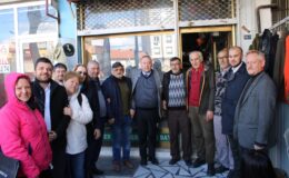 UŞAK BELEDİYE BAŞKAN ADAYI ÖZKAN YALIM, NURİ ŞEKER CADDESİ’NDE ESNAF VE CUMA PAZARI’NDAKİ PAZARCILARLA BULUŞTU