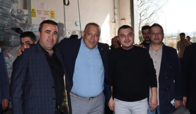 MHP Uşak Belediye Başkan Adayı Sezer Ateş, Uşak Organize Sanayi Bölgesi’nde İşletmeleri Ziyaret Etti