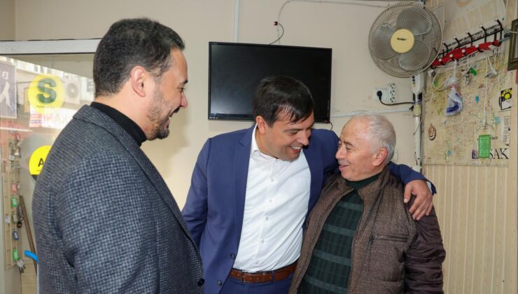 Uşak Belediye Başkanı ve AK Parti Belediye Başkan Adayı Mehmet Çakın, İslice Mahallesi’nde Hizmet Veren Esnaflarla Buluştu