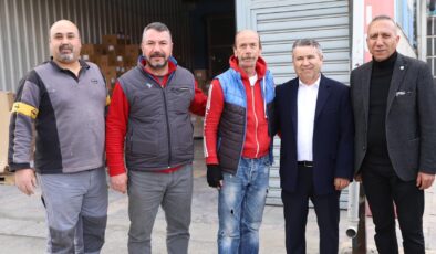 İYİ Parti Uşak Belediye Başkan Adayı Muhammet Gür, 1.Eylül Sanayi Sitesi Esnafını Ziyaret Etti