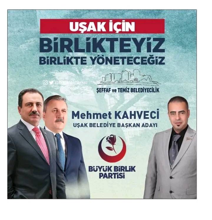 BÜYÜK BİRLİK PARTİSİ'NİN UŞAK BELEDİYE BAŞKAN ADAYI MEHMET KAHVECİ'YE YOĞUN DESTEK - 420191265 1100273987835432 365449201980896505 n 1