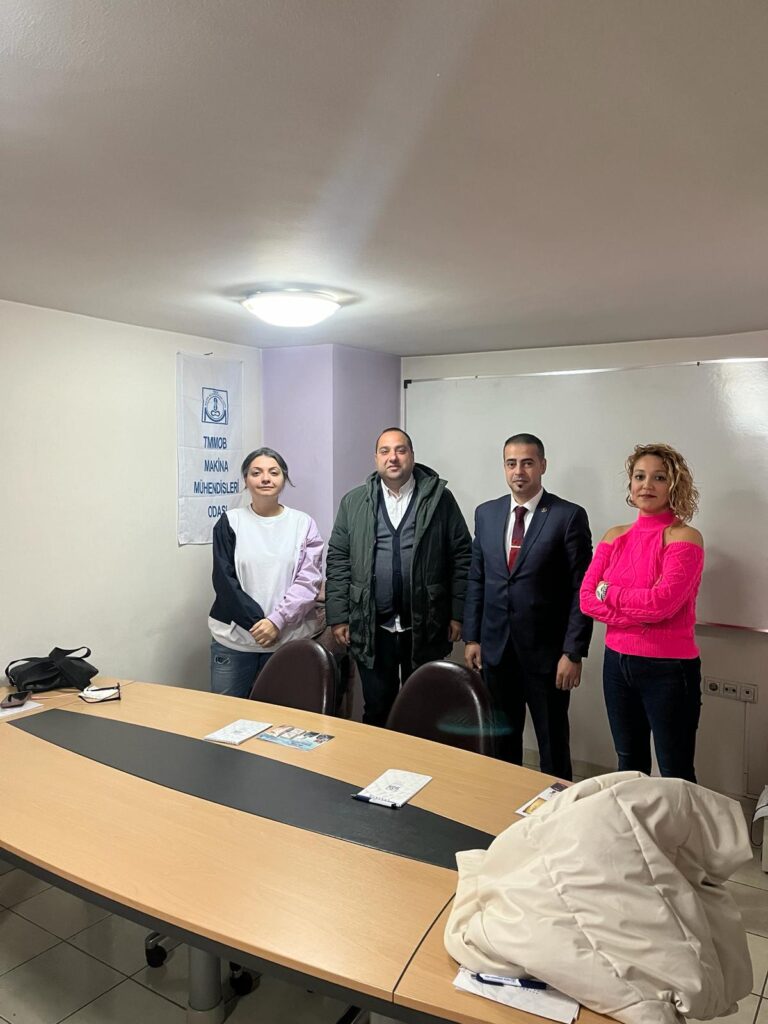 Büyük Birlik Partisi'nin Uşak Belediye Başkan Adayı Mehmet Kahveci, Makine Mühendisleri Odası'na Ziyarette Bulundu