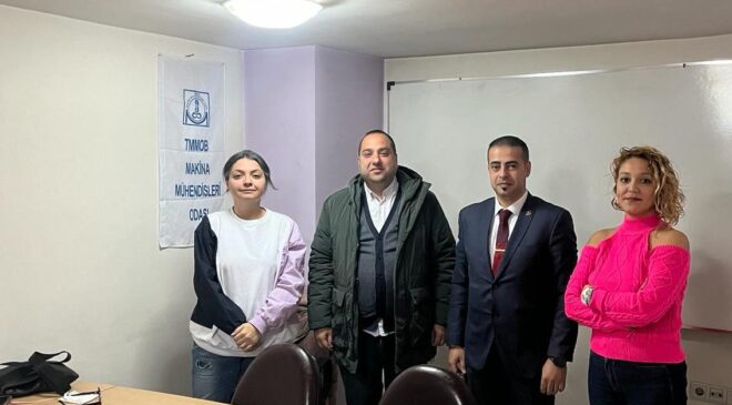 Büyük Birlik Partisi’nin (BBP) Uşak Belediye Başkan Adayı Mehmet Kahveci, Makine Mühendisleri Odası’na Ziyarette Bulundu