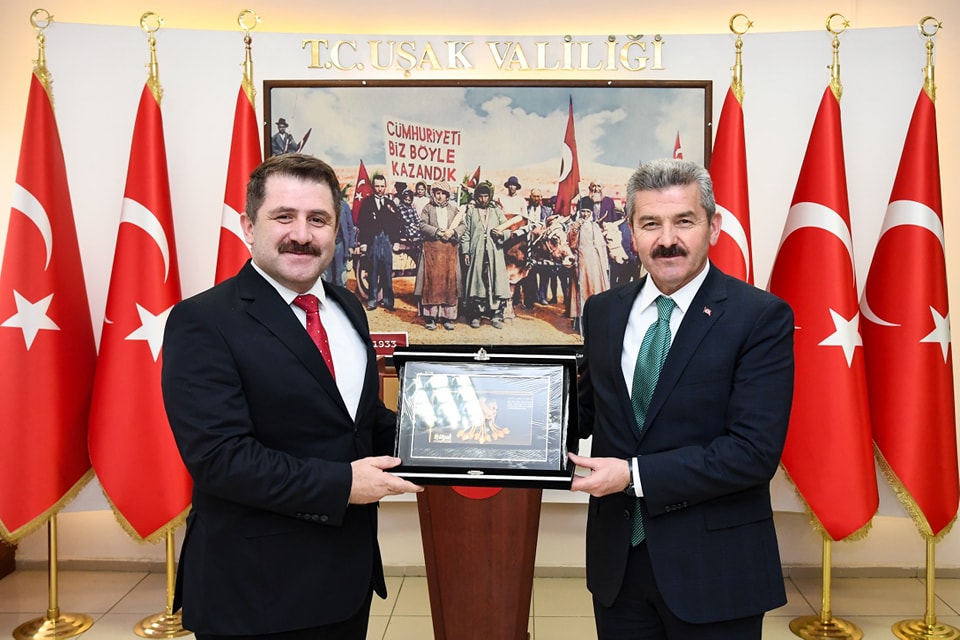 Vali Dr. Turan Ergün, İçişleri Bakanlığı GAMER Başkanı Levent Yazıcı ve Ekibini Makamında Kabul Etti