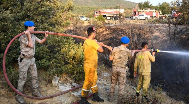 Vali Ergün, Sivaslı’daki Yangın Bölgesini Ziyaret Etti