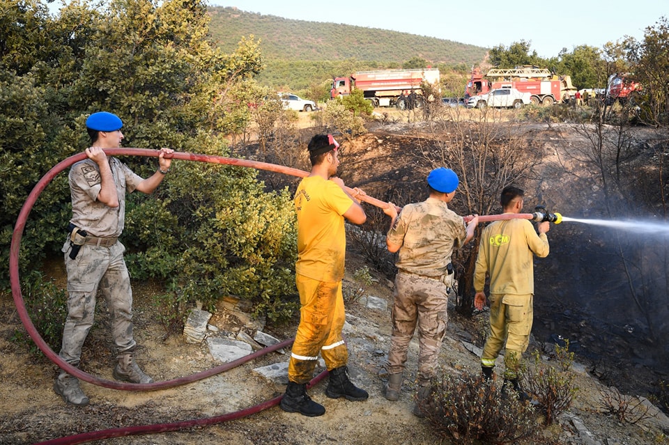 Vali Ergün, Sivaslı'daki Yangın Bölgesini Ziyaret Etti - 449774484 783339003970304 2896098470018115761 n