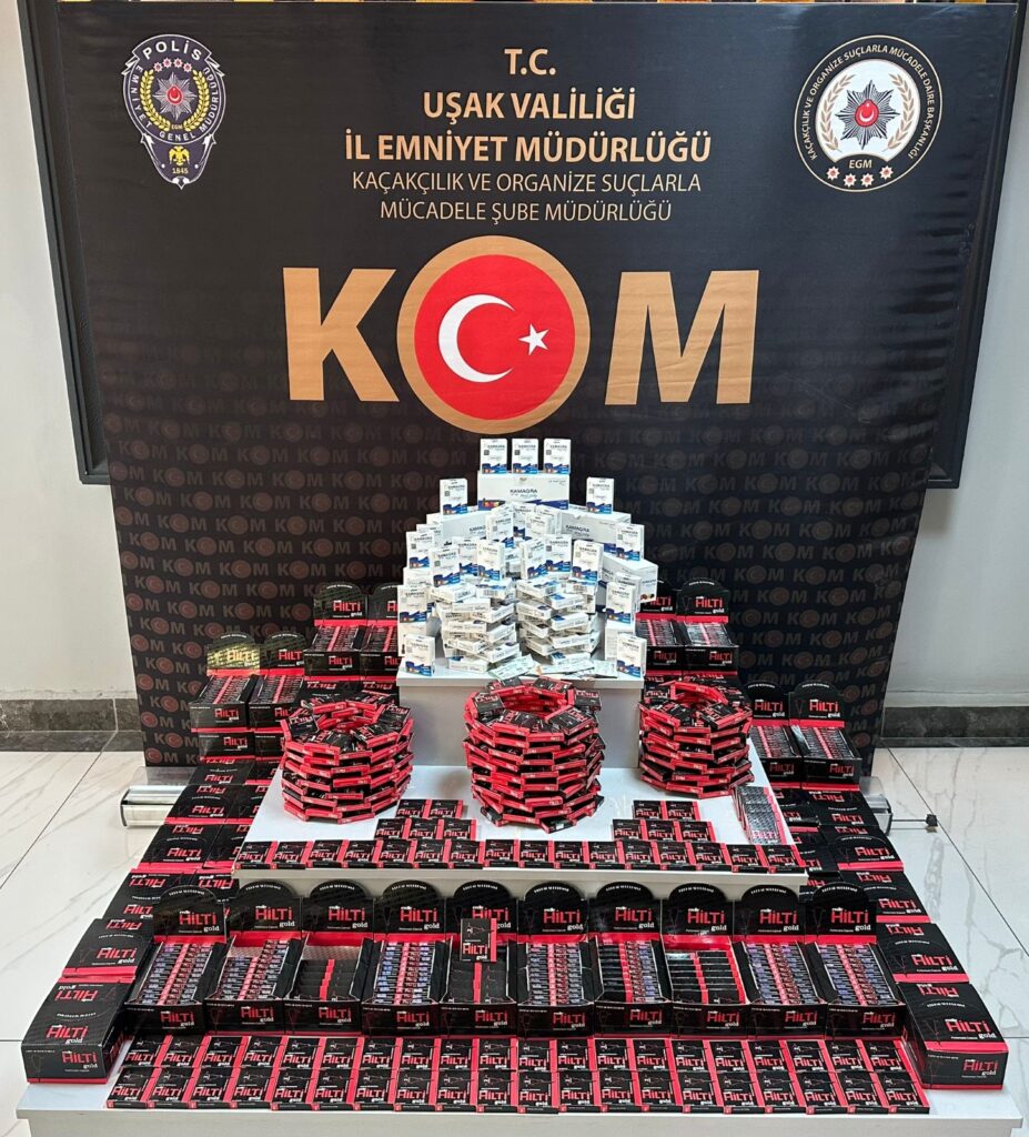 Uşak Emniyet Müdürlüğü’nden Kaçakçılık Operasyonu