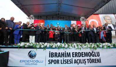 İbrahim Erdemoğlu Spor Lisesi ve Spor Kompleksi Görkemli Bir Tören İle Açıldı.