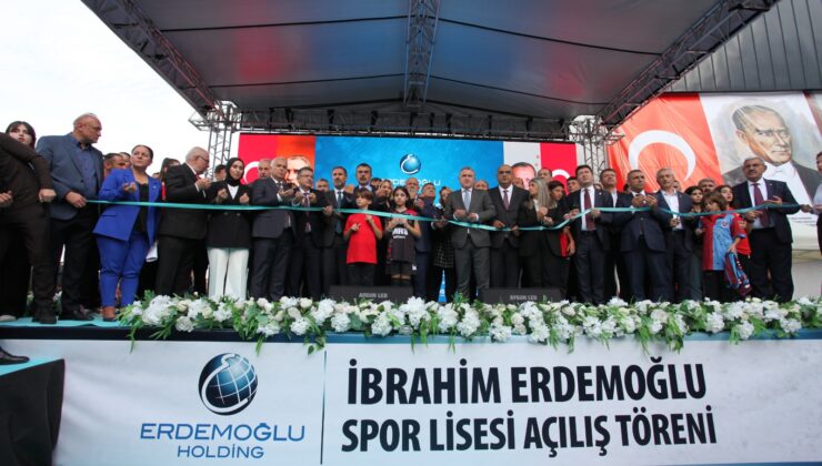 İbrahim Erdemoğlu Spor Lisesi ve Spor Kompleksi Görkemli Bir Tören İle Açıldı.