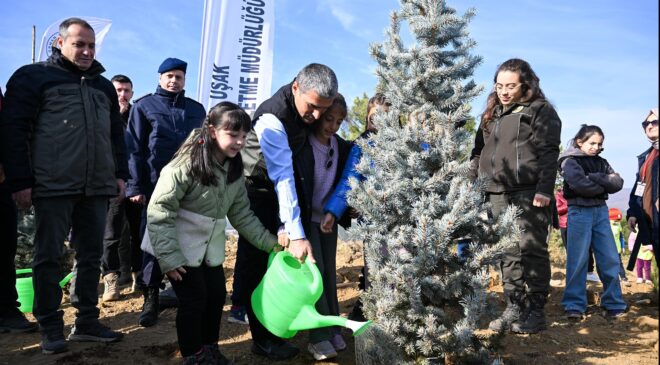 11 Kasım Milli Ağaçlandırma Gününde 5000 Adet Fidan Toprakla Buluştu