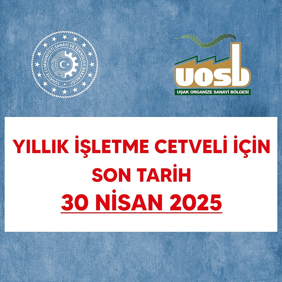 Sanayi Sicil Belgesine Sahip İşletmelere Yıllık İşletme Cetveli Bildirimi Uyarısı - 480200228 1157090646426527 3854665021278641950 n