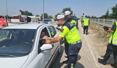 Uşak’ta Cayrokopter Destekli Havadan Trafik Denetimi Gerçekleştirildi