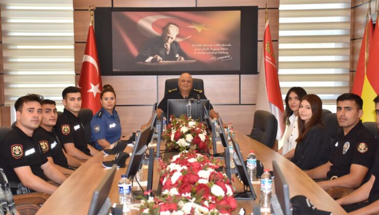 Uşak İl Emniyet Müdürü Mehmet Ali Kolcu, Yeni Göreve Başlayan Personeli Kabul Etti