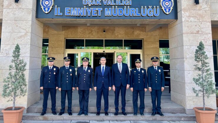 Uşak Valisi Dr. Naci Aktaş’tan İl Emniyet Müdürü Taner Çiftçi’ye Ziyaret