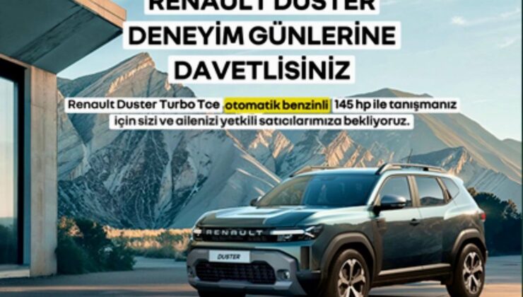 Renault Duster Deneyim Günleri Başlıyor