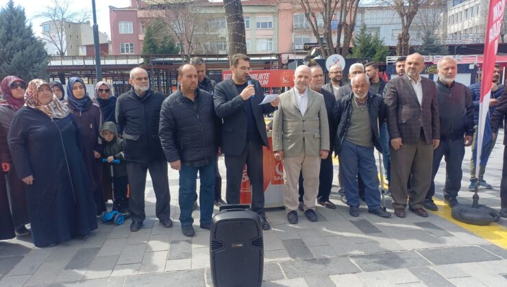 Saadet Partisi Uşak İl Teşkilatı’ndan Gazze ve İslam Coğrafyası Vurgulu Basın Açıklaması