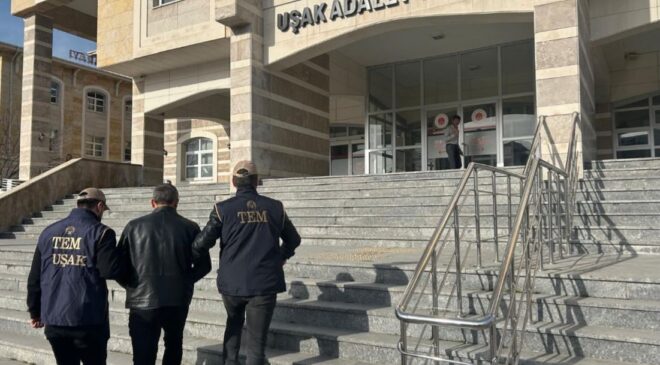 Uşak’ta FETÖ/PDY Hükümlüsü Yakalandı: 6 Yıl 3 Ay Hapis Cezası Bulunan Şahıs Cezaevine Teslim Edildi