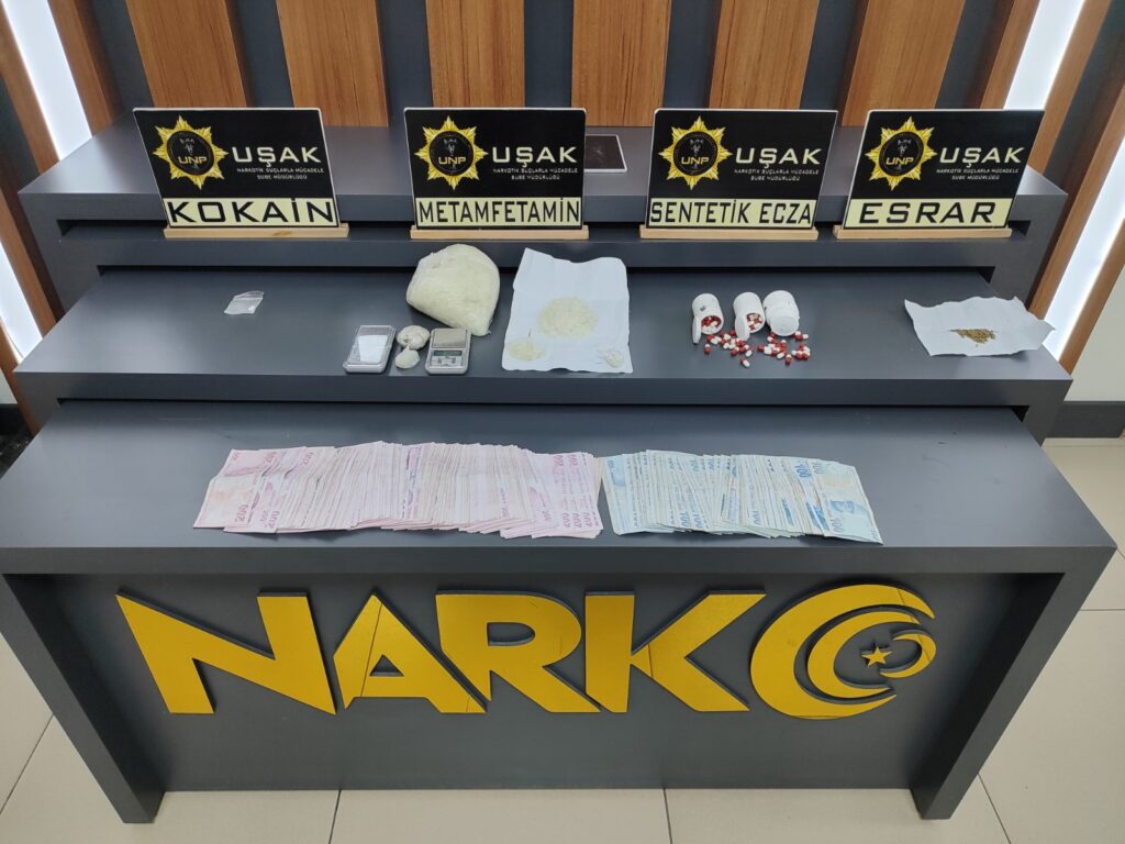 Uşak’ta Uyuşturucuya Geçit Yok: Eş Zamanlı Operasyonlarda Yüklü Miktarda Madde ve 8 Tutuklama - 9c65cbeb 8806 453a af36 dafa027611e6