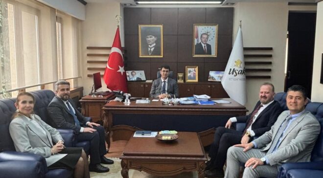 Uşak Valisi Serdar Kartal’a Anemon Uşak Otel Yönetiminden Nezaket Ziyareti