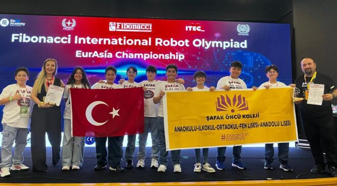 Uşak’tan Uluslararası Arenaya: Şafak Öncü Koleji Robotik Takımları Avrasya Şampiyonu Oldu