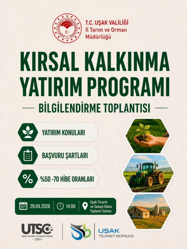 Kırsal Kalkınma Hamlesi: Yüzde 70’e Varan Hibelerle Üretime Stratejik Destek - usakli 1 2