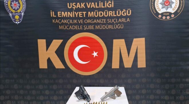 Uşak’ta Ruhsatsız Silah Operasyonu: 4 Şüpheli Hakkında Adli İşlem Başlatıldı
