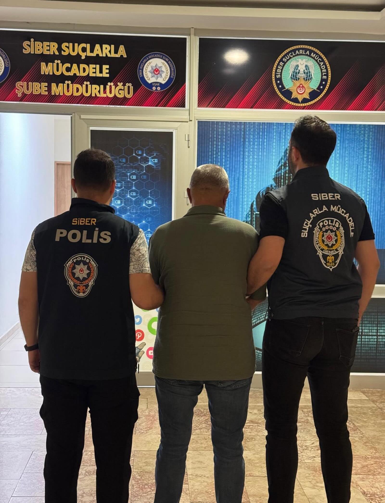 21 Yılı Aşkın Hapis Cezası Bulunan Siber Dolandırıcılık Hükümlüsü Uşak’ta Yakalandı