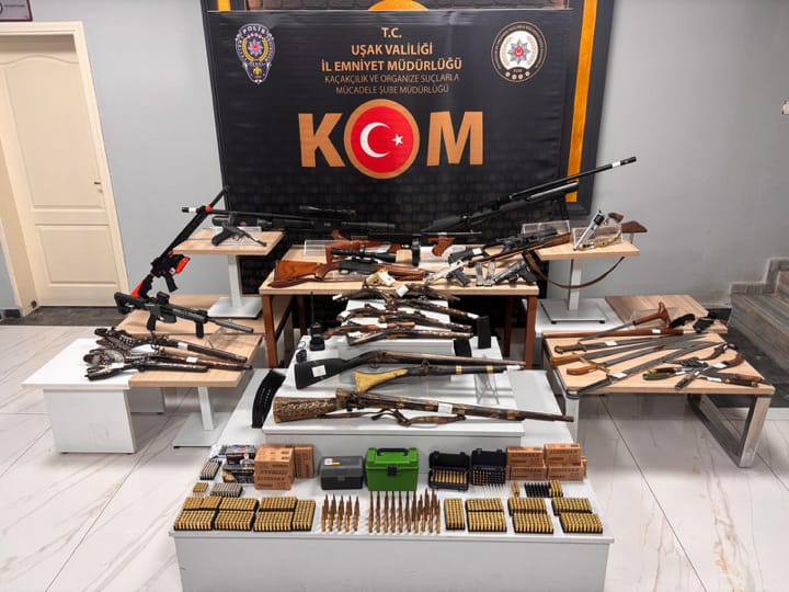 Uşak’ta Güvenlik Güçlerinden Kritik Hamle: Yasa Dışı Silahlanmaya Darbe