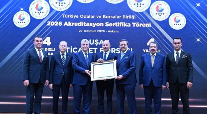 Uşak Ticaret Borsası, TOBB Akreditasyon Belgesi Almaya Hak Kazandı