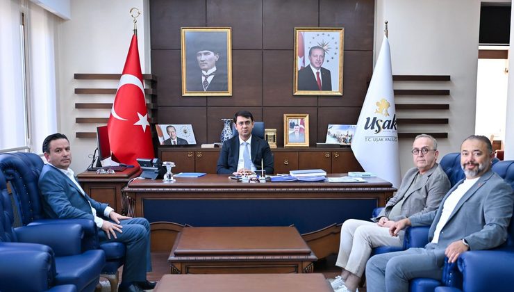 Uşak Basketbol Spor Kulübü Başkanı Ayhan Aslan’dan Uşak Valisi’ne Ziyaret
